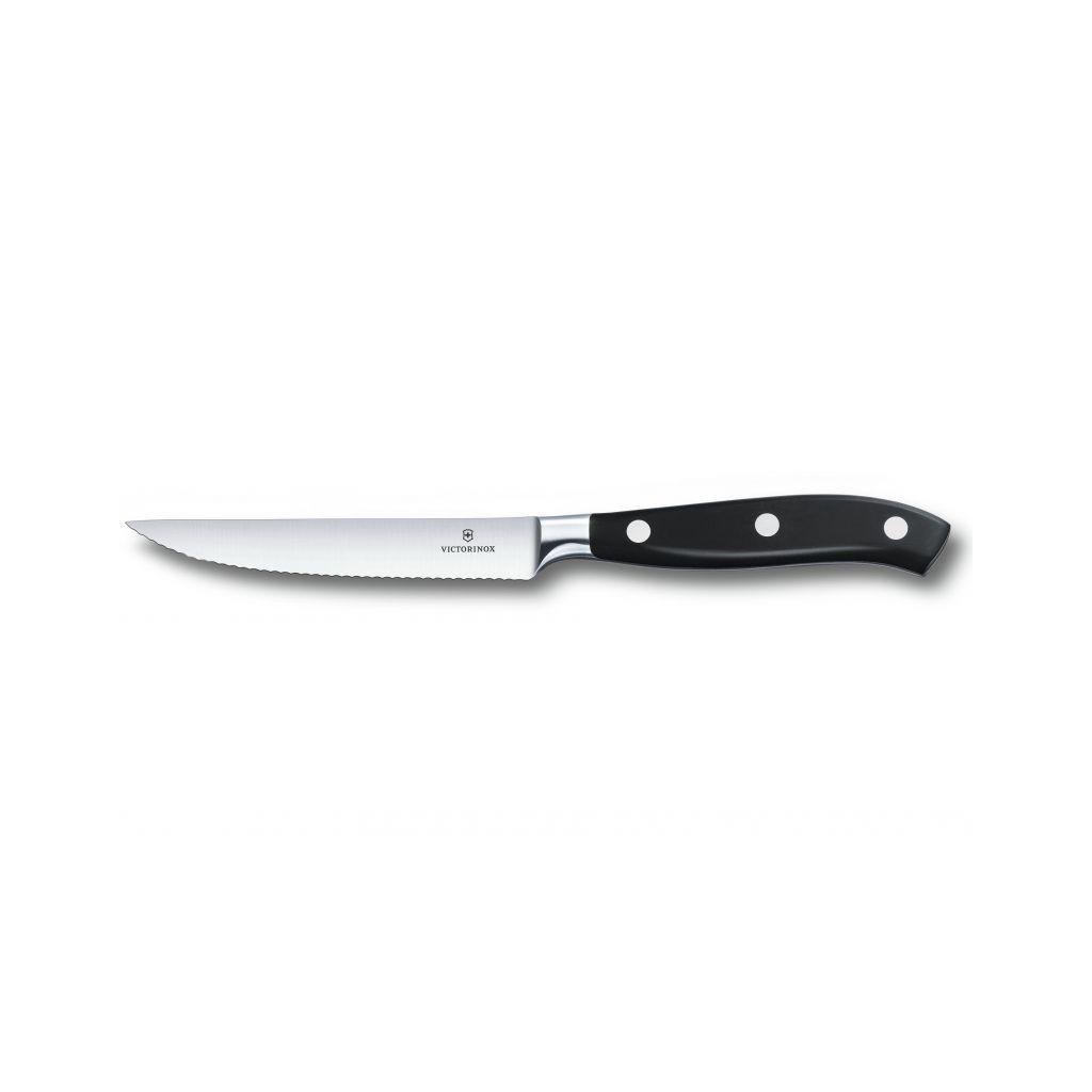 Кухонный нож Victorinox Grand Maitre TomatoSteak Serrated 12 см Black (7.7203.12WG)