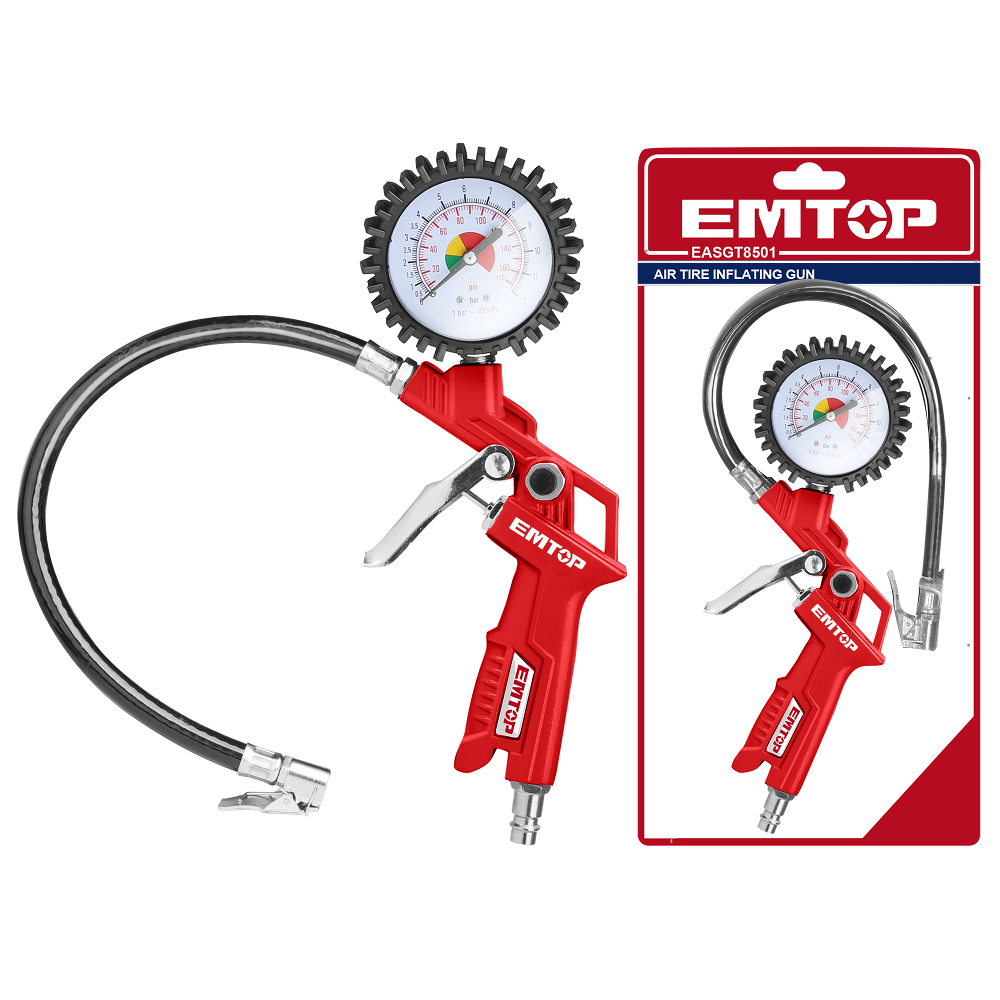 Пневмопистолет для подкачки шин EMTOP EASGT8501 - фото 2 Пневмопистолет для подкачки шин EMTOP EASGT8501 - фото 2