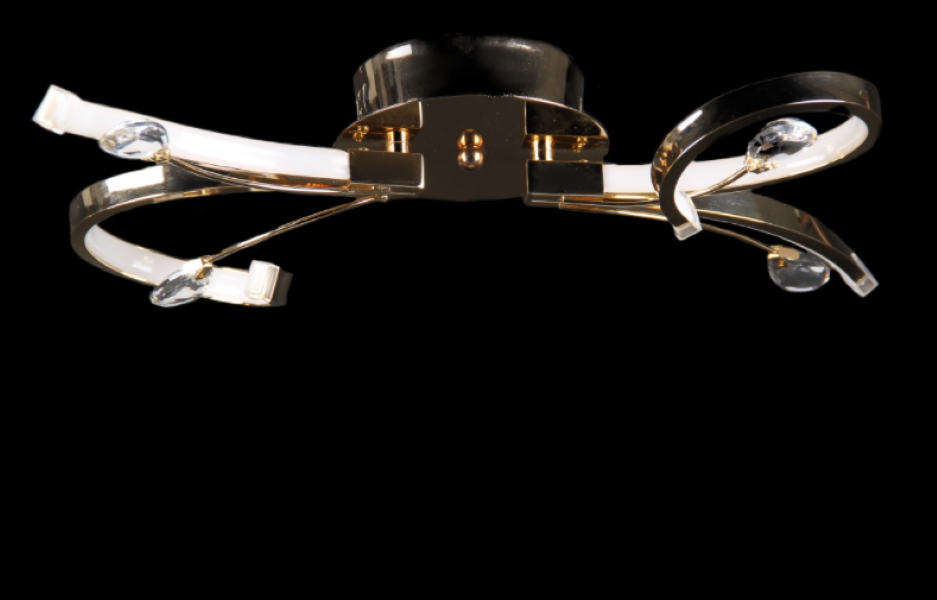 Светодиодная люстра L1099/2-24W LED FG Белый/Золото (AN000194)