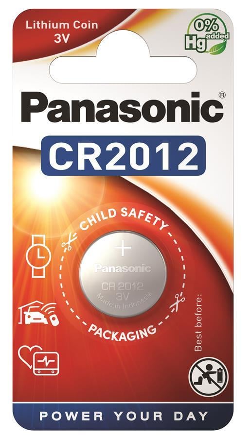 Батарейки Panasonic CR2012 3V 1 шт. (CR-2012EL/1B)