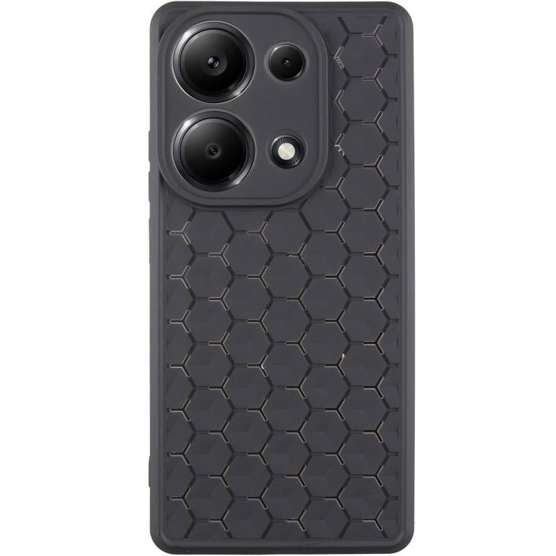 Противоударный Чехол TPU Honeycomb для Xiaomi Redmi Note 13 Pro 4G / Poco M6 Pro 4G Black