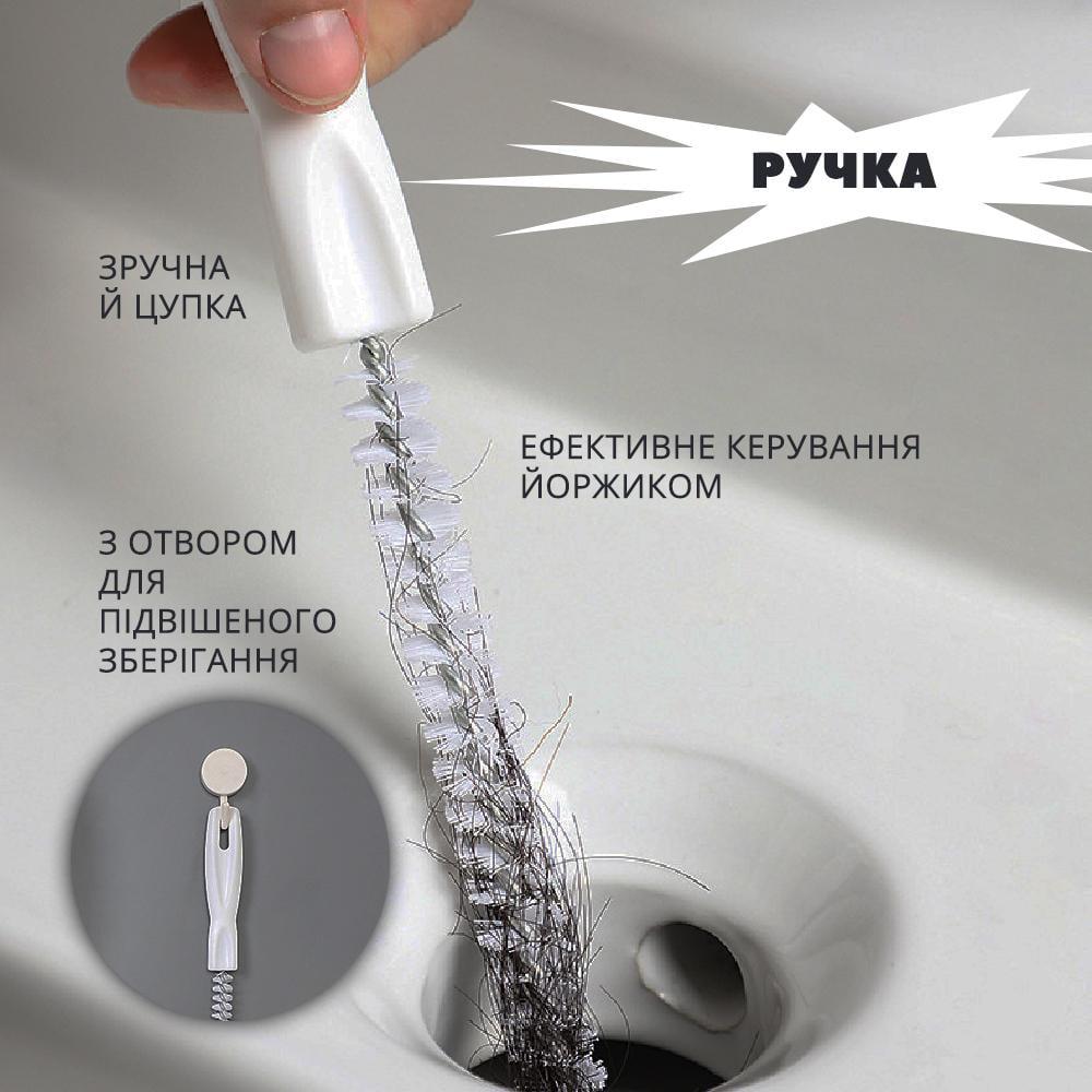 Ершик-щетка для чистки труб 60 см (23992493) - фото 5