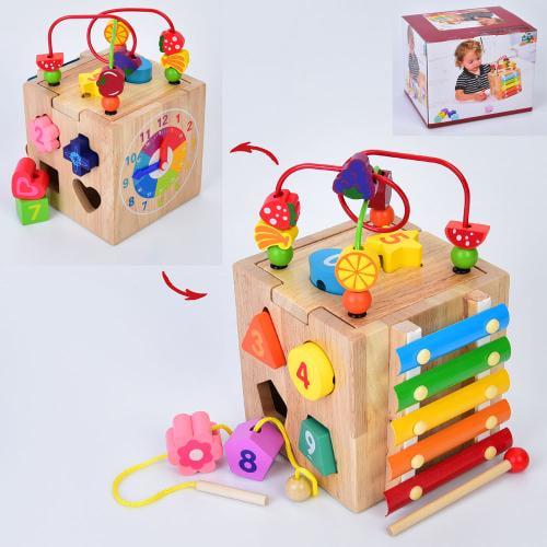 Дерев'яна іграшка Центр розвиваючий MD 0821 (27462395) - фото 4 Дерев'яна іграшка Центр розвиваючий MD 0821 (27462395) - фото 4