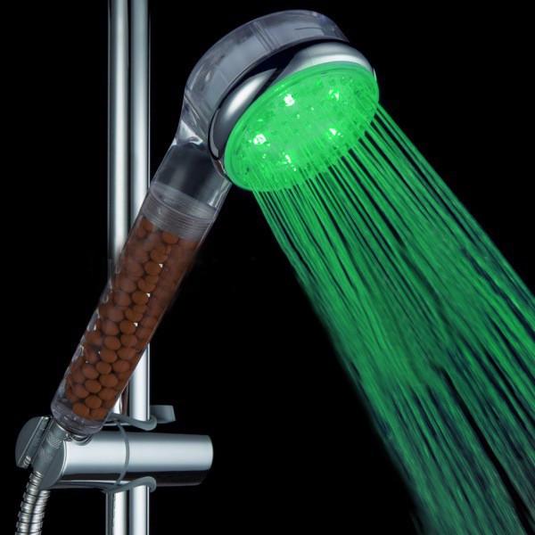 Лейка для душа SUNROZ LED Spa Heathy Shower Head с турмалином и подсветкой воды (SUN3992) - фото 7