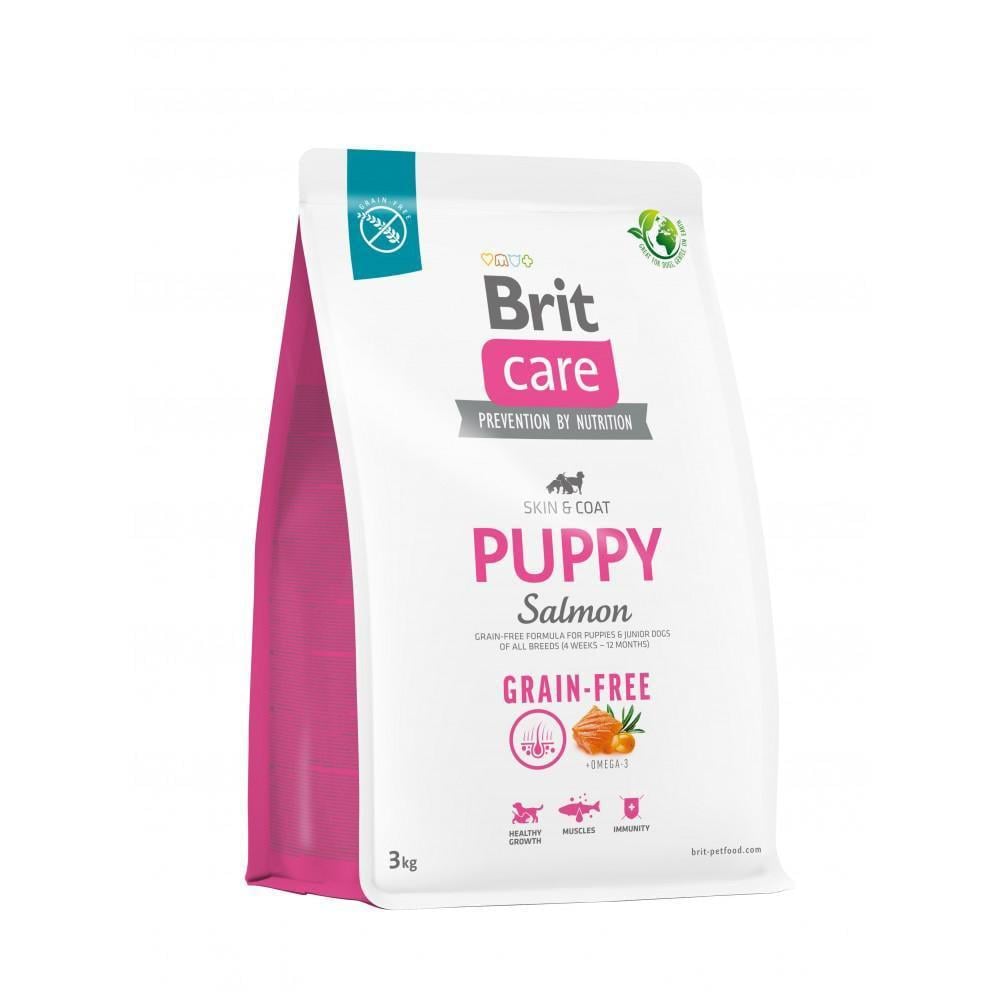 Корм сухой для щенков Brit Care Dog Grain-free Puppy беззерновой с лососем 3 кг (арт.172194/558810)