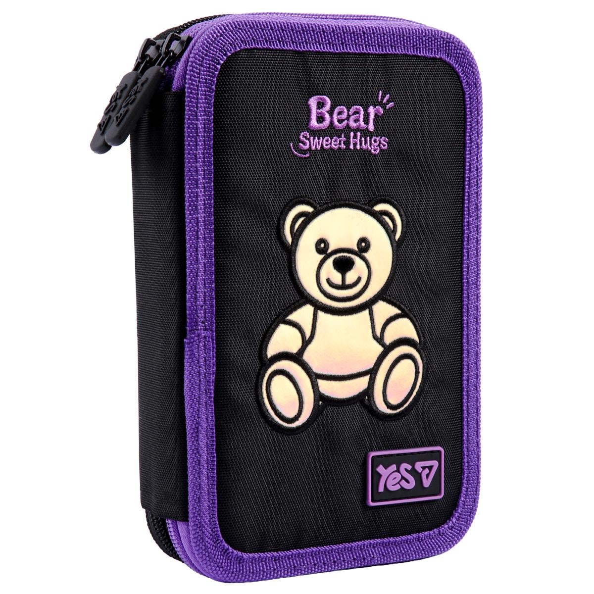 Пенал школьный YES Bear Sweet Hugs 2 отделения Фиолетовый (533710) Пенал школьный YES Bear Sweet Hugs 2 отделения Фиолетовый (533710)