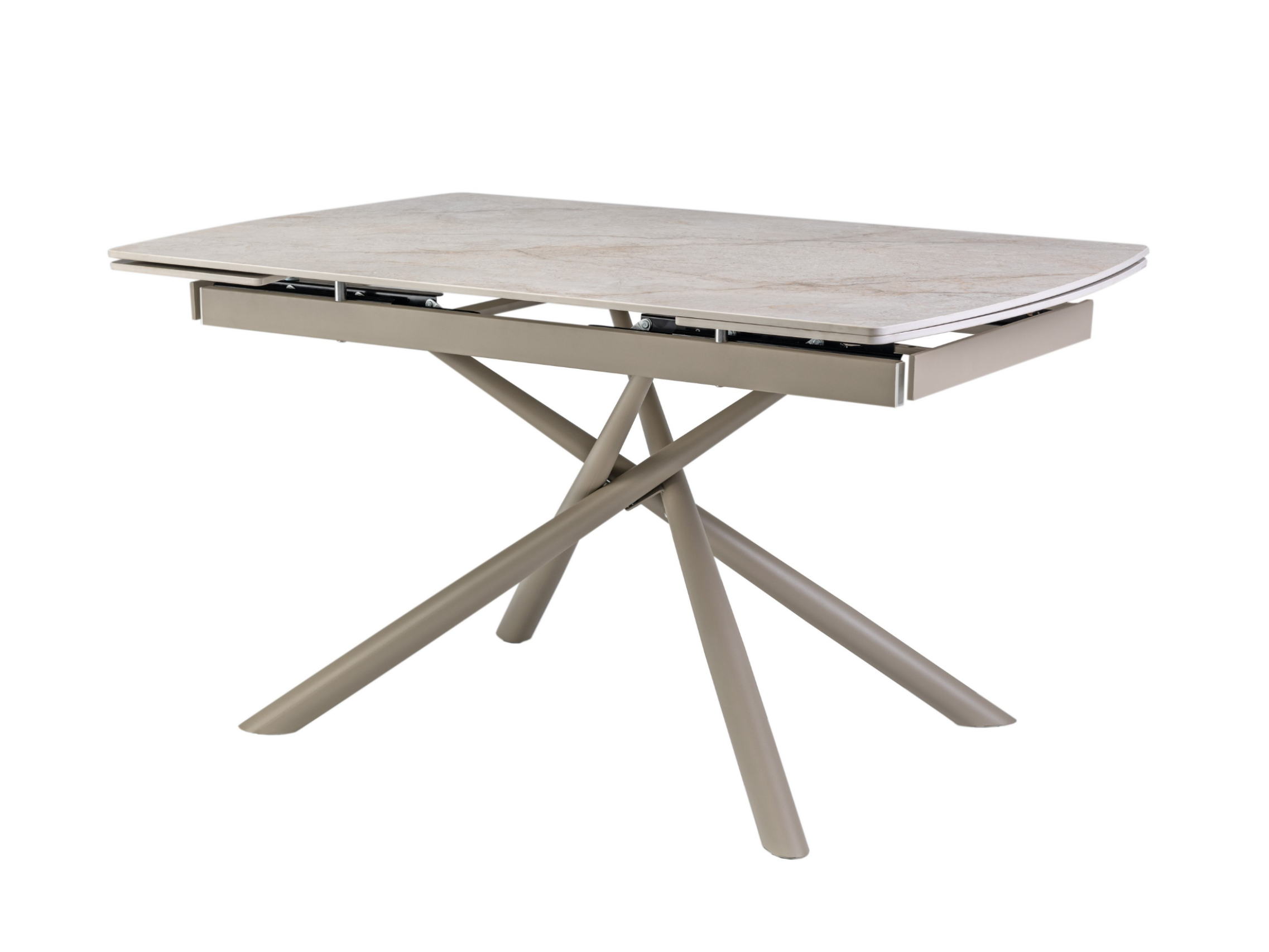 Стол обеденный раздвижной Vetro Mebel Пино 1400-2000x900x760 мм Мистик грей/капучино (TМL-1200-1) - фото 1 Стол обеденный раздвижной Vetro Mebel Пино 1400-2000x900x760 мм Мистик грей/капучино (TМL-1200-1) - фото 1