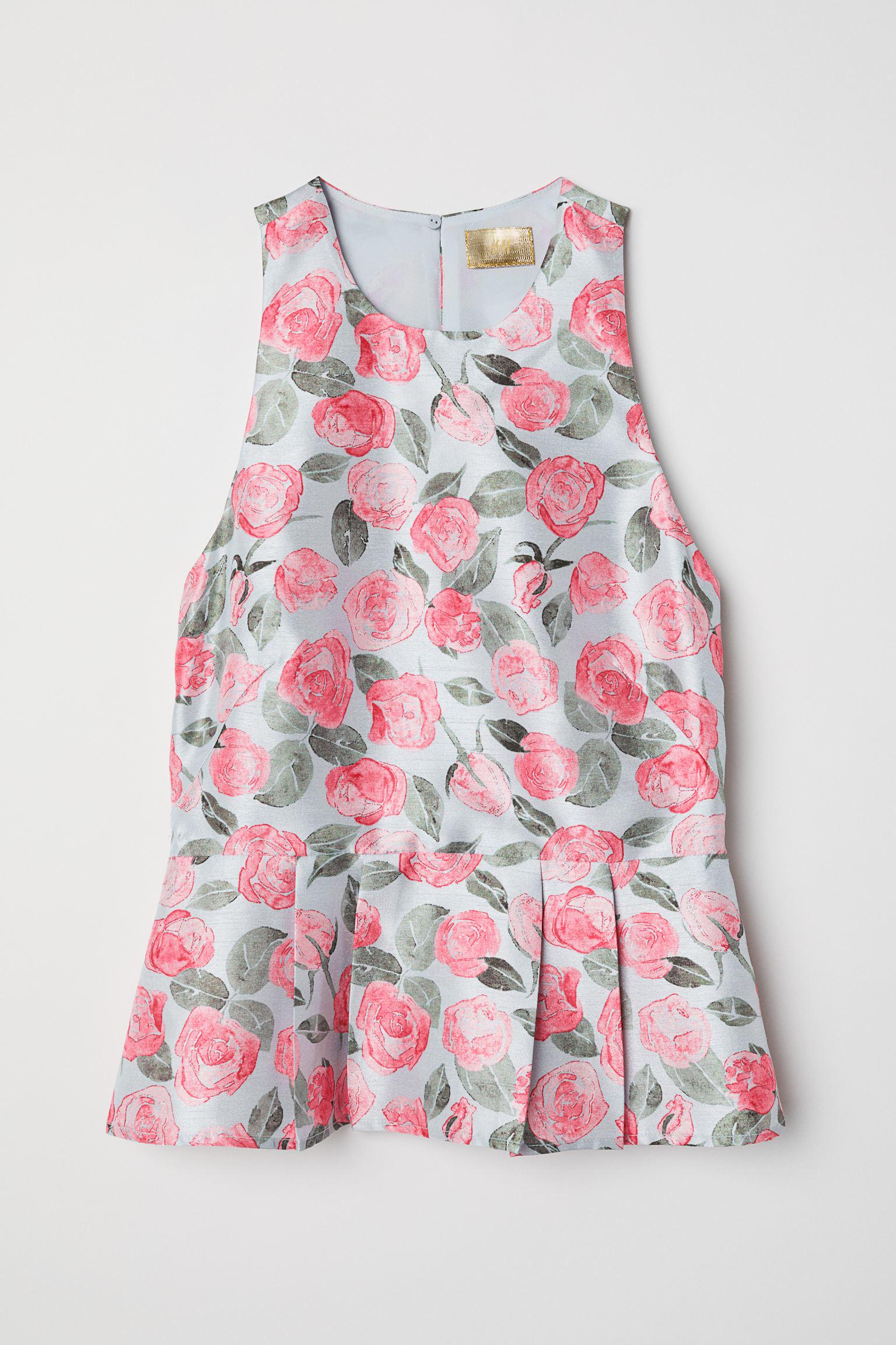 Блуза без рукава р. 36 Голубой (6255347log)