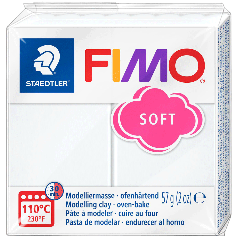 Глина полимерная Fimo Soft 57 г Белый (8020-0)