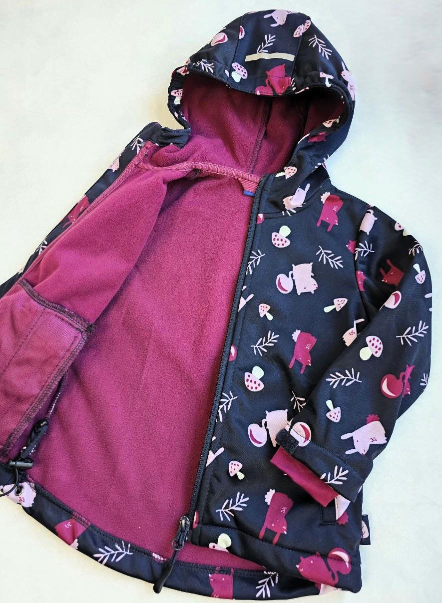 Куртка-софтшел для дівчаток Lupilu водонепроникна на флісі 110-116 см (023621) - фото 3