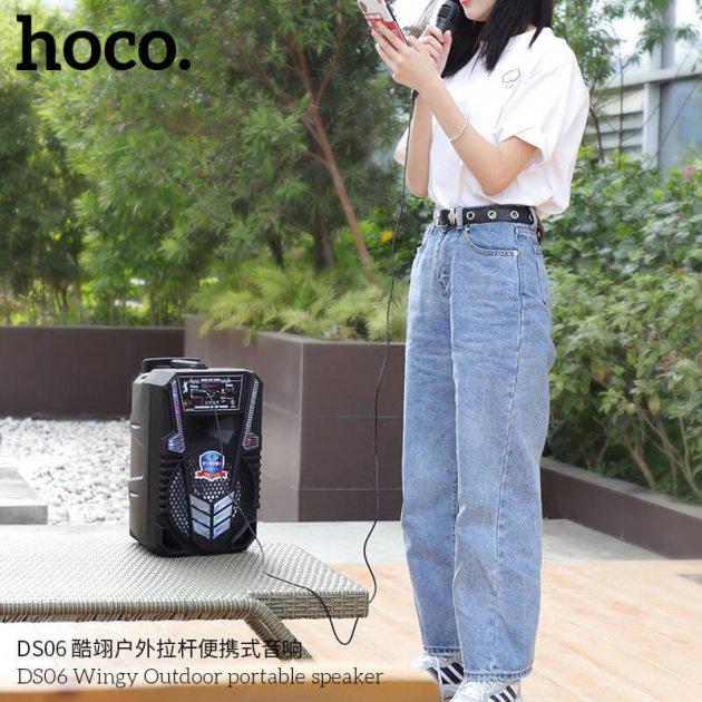 Акустика Hoco Portable Speaker DS06 Black - фото 6 Акустика Hoco Portable Speaker DS06 Black - фото 6