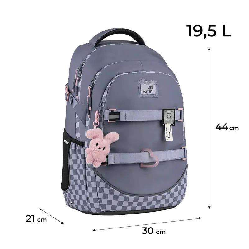 Школьный рюкзак с анатомической спинкой KITE Education teens K25-727L-3 (995335) - фото 2 Школьный рюкзак с анатомической спинкой KITE Education teens K25-727L-3 (995335) - фото 2