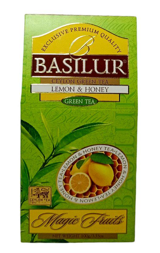 Чай Basilur зеленый Магические Фрукты Мед и лимон 100 г (59500)