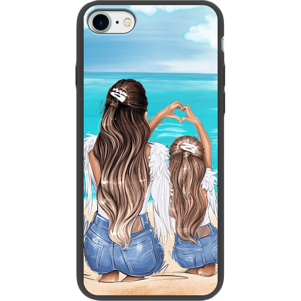 Чохол BoxFace Apple iPhone 7/8 SE 2020 Family Vacation Чорний силікон (26205-up2380-35387)