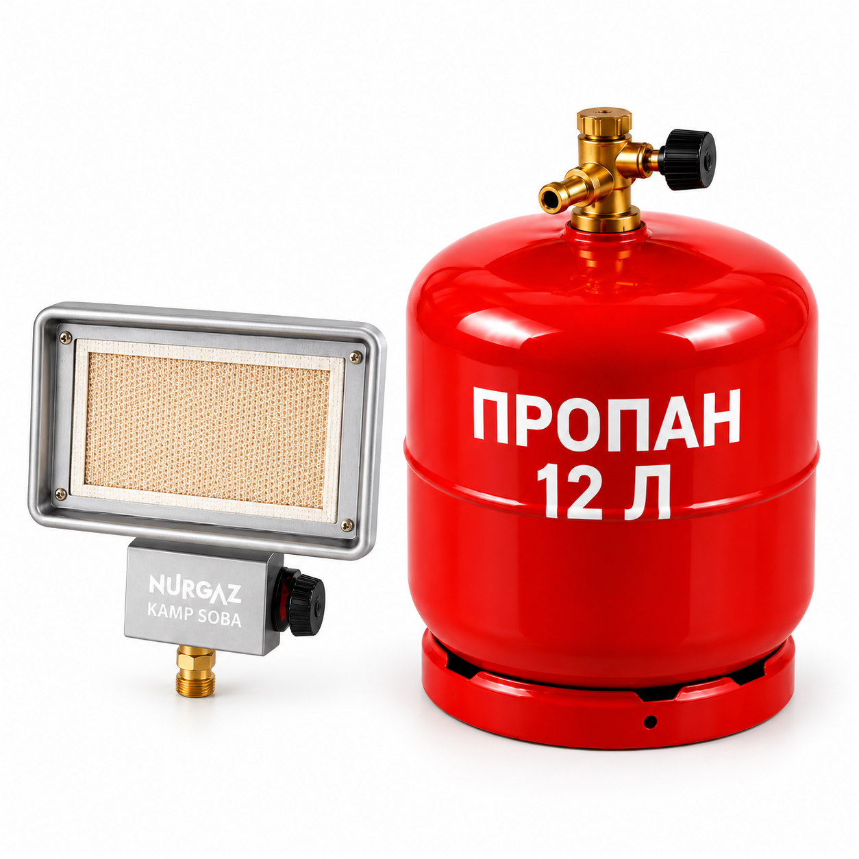 Газовый обогреватель Nurgaz NG-309 с баллоном 12 л (NEW-09)
