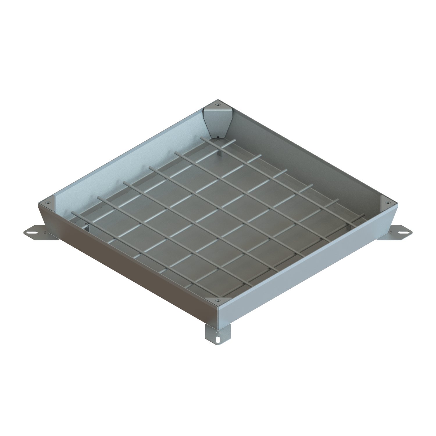 Люк технологичный Vodaland стальной оцинкованный Pro 500х500 Unifill H100 B125 (30415.10-3)