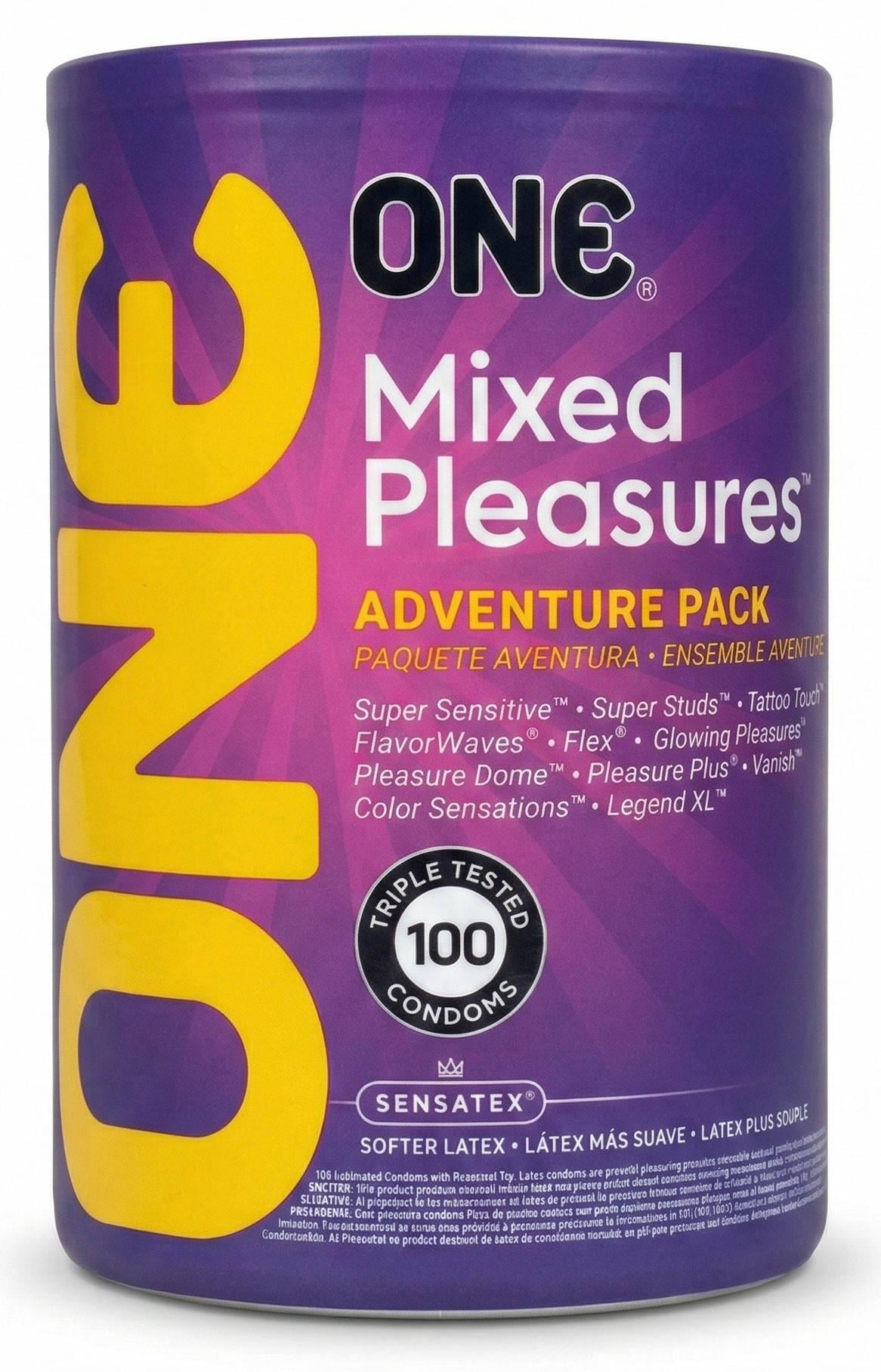 Презервативи ONE Mixed Pleasures 100 шт. 11 різних видів