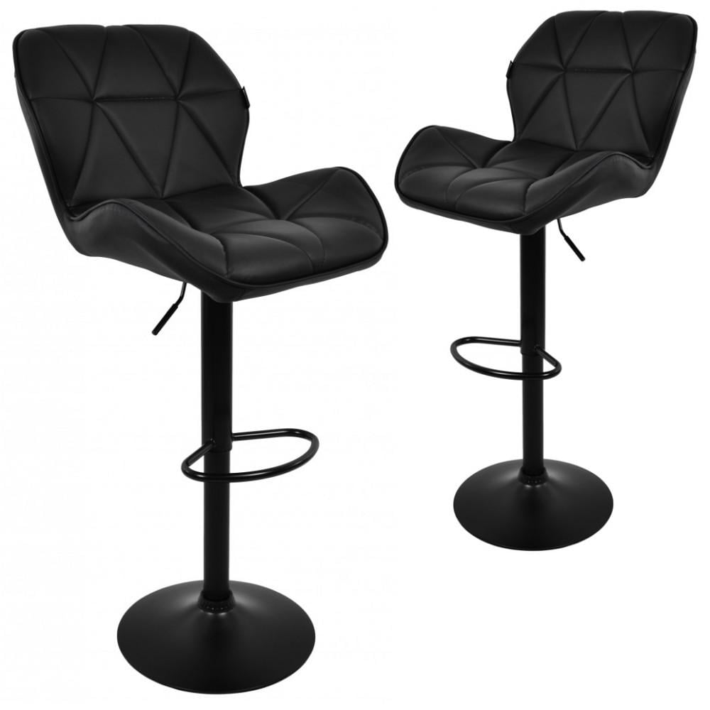 Барний стілець Bonro B-087 зі спинкою 2 шт. Чорний (47000340mili) Барний стілець Bonro B-087 зі спинкою 2 шт. Чорний (47000340mili)