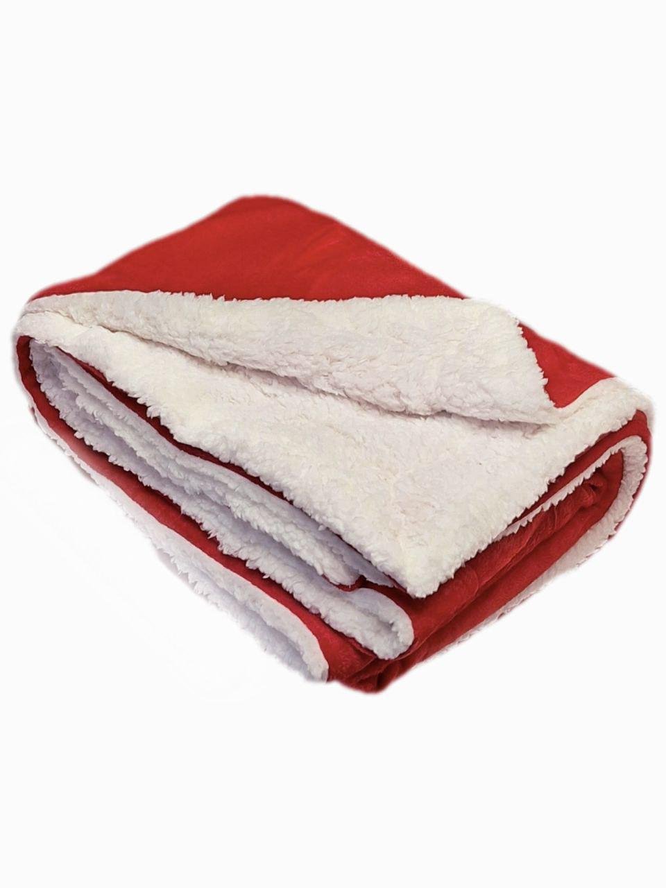 Плед двухсторонний MIULEE на овчине 150x200 см Красно-белый (1754) - фото 2 Плед двухсторонний MIULEE на овчине 150x200 см Красно-белый (1754) - фото 2