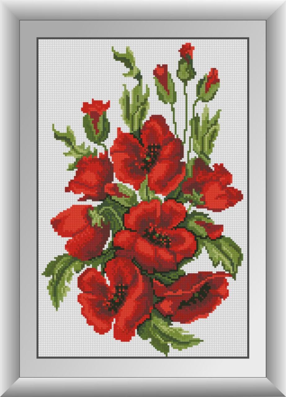 Алмазная мозаика Dream Art Цветущие маки 29x44 см (DA.30474)