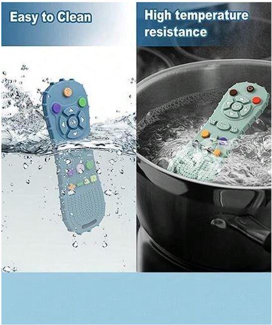 Гризунець дитячий силіконовий Пульт Зелений - фото 3 Гризунець дитячий силіконовий Пульт Зелений - фото 3