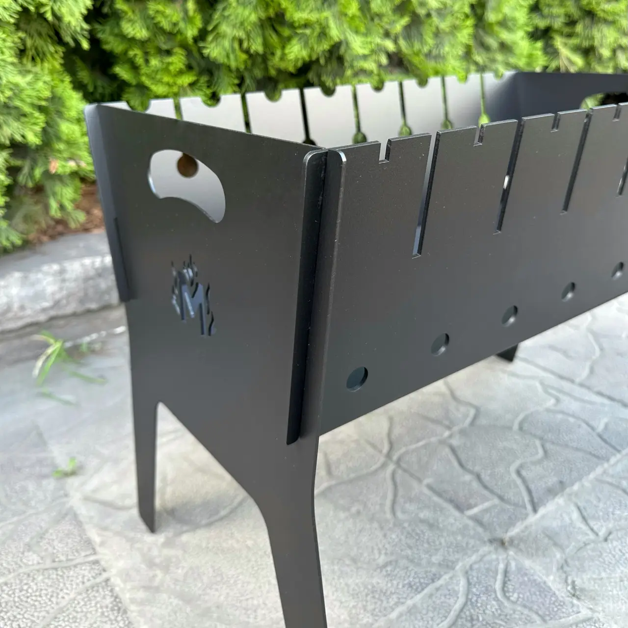 Мангал похідний дворівневий розкладний на 8 шампурів 3 мм (14-17-МR8-3) - фото 2 Мангал похідний дворівневий розкладний на 8 шампурів 3 мм (14-17-МR8-3) - фото 2