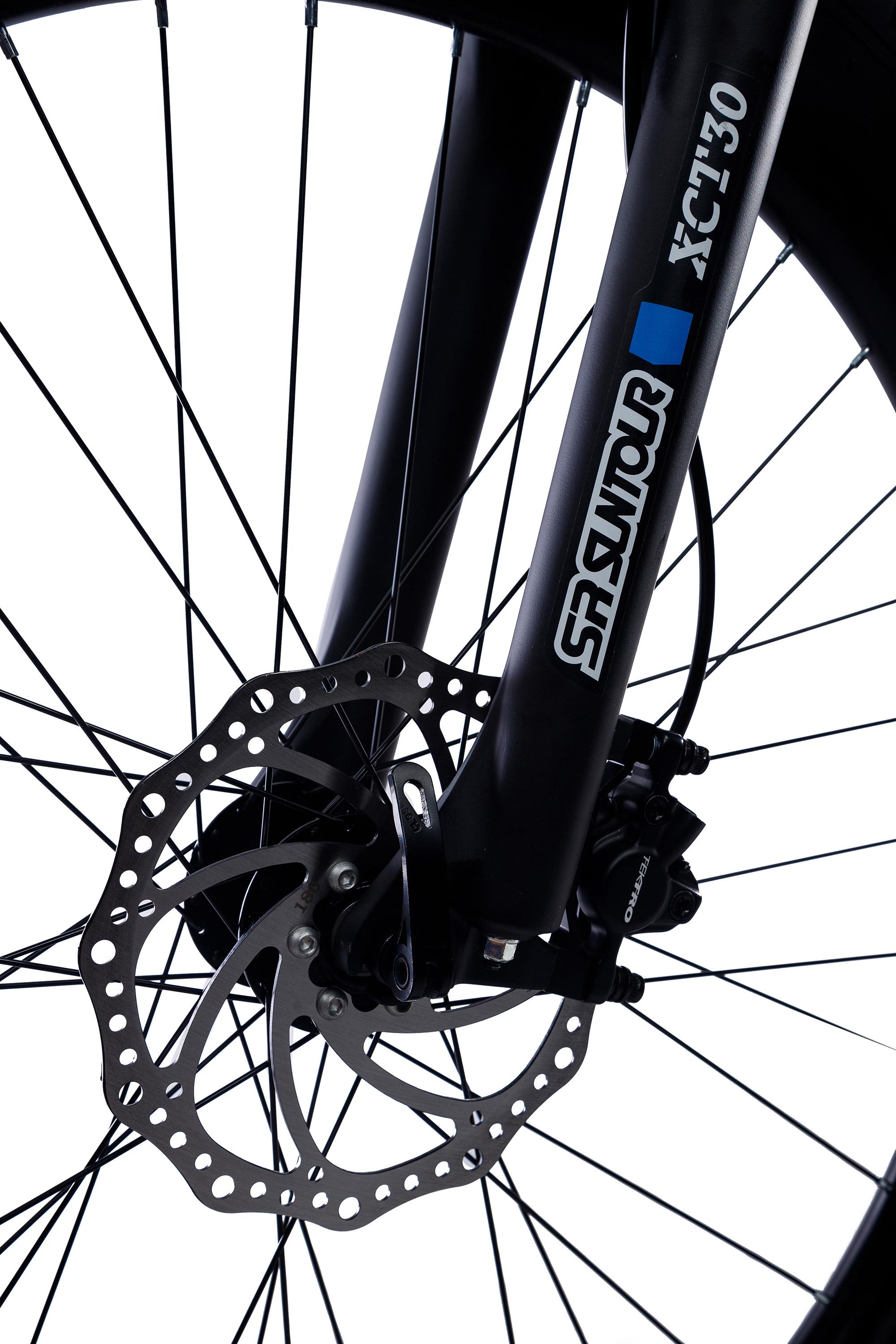 Електровелосипед WENDAT MTB гідравлічні гальма 3"/27,5"/48V/23 Ah/1000W Чорно-червоний (WEN-MTB3-275-48231000-BLACK-RED) - фото 4