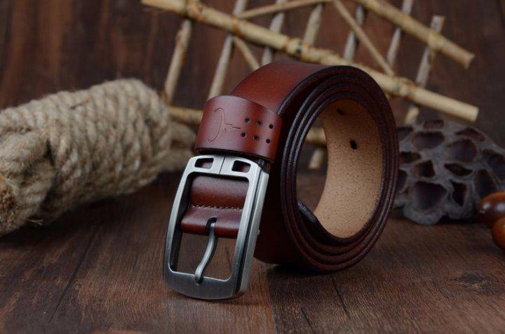 Ремень кожаный Cowather 120 см Коричневый (1049789)