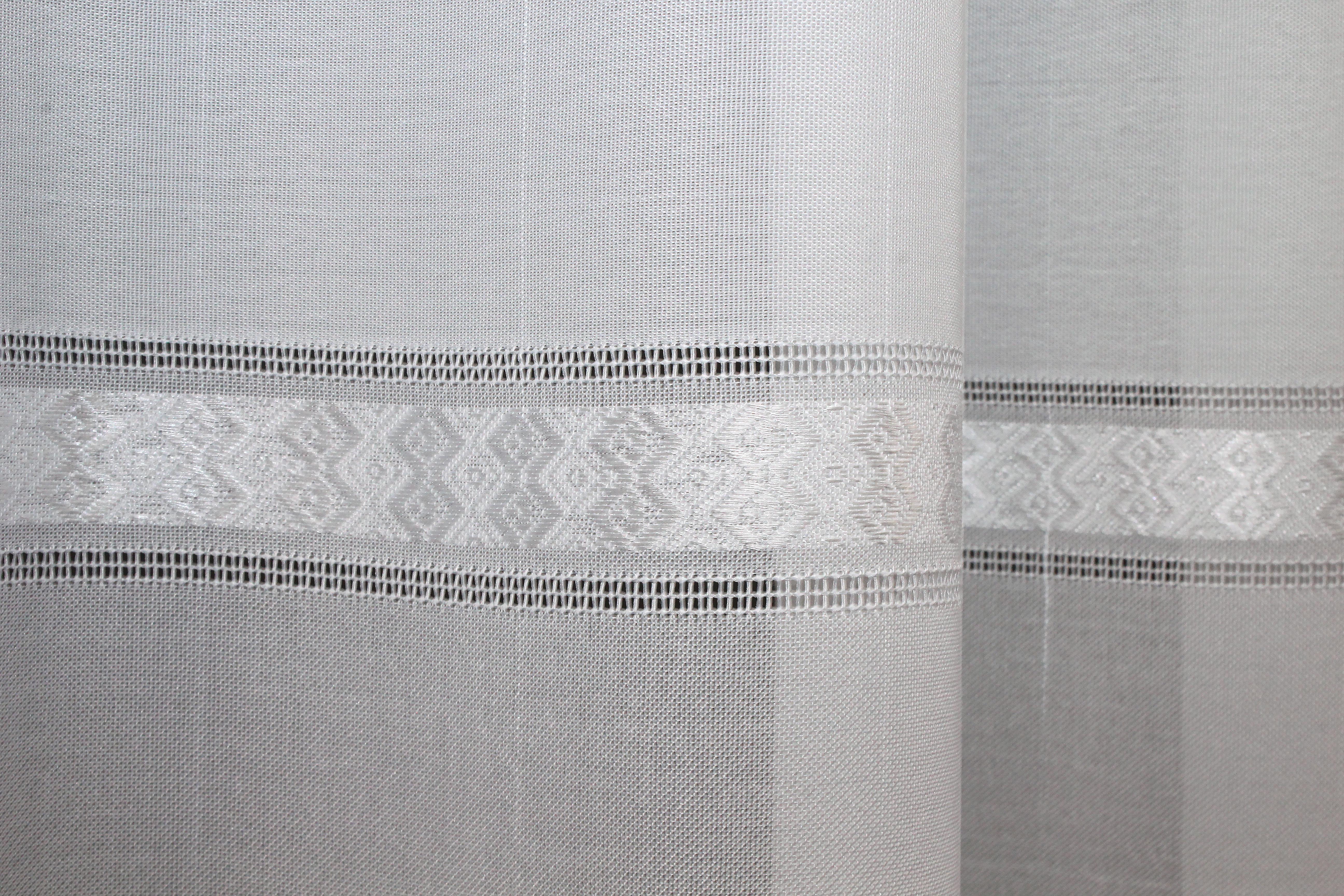 Тюль VR-Textil 1379т Мережка льон 300х270 см Білий (42-0145) - фото 6 Тюль VR-Textil 1379т Мережка льон 300х270 см Білий (42-0145) - фото 6