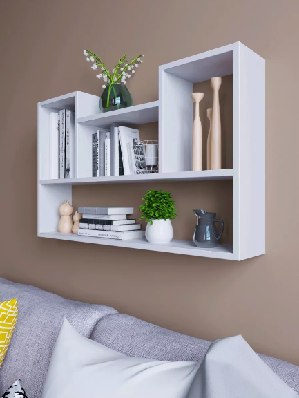 Полка навесная на стену MebelProff Tetris 12 Антрацит (26437665)