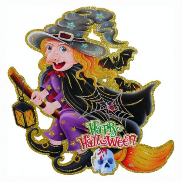 Декор на Хелоуїн Seta паперовий Баба Яга (18-540-2)