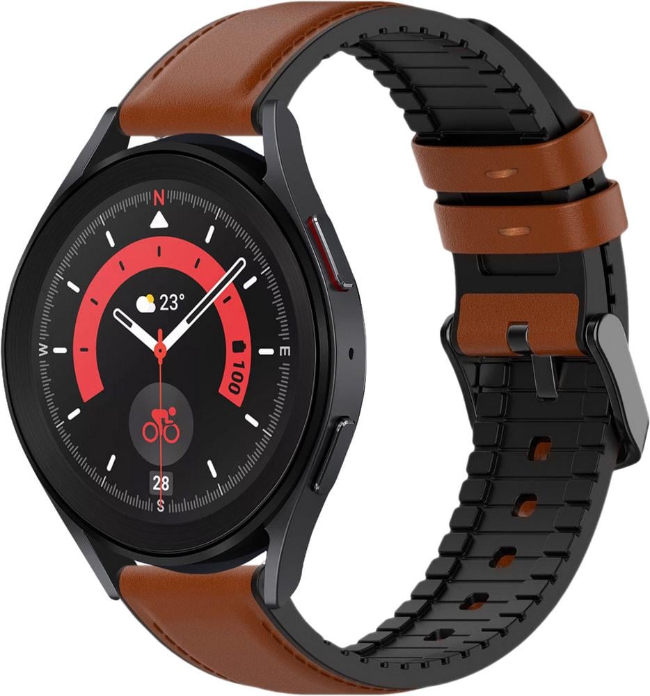 Ремешок кожаный Tamyx для Galaxy Watch 5 Pro Brown (31607-30)