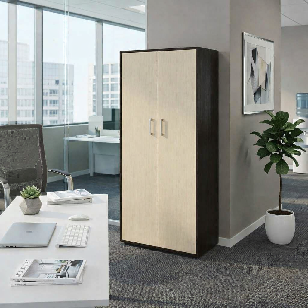 Шкаф для одежды V-Star S2 двухдверный с полкой и штангой ЛДСП 1826х785х550 мм Венге комби (33493077)