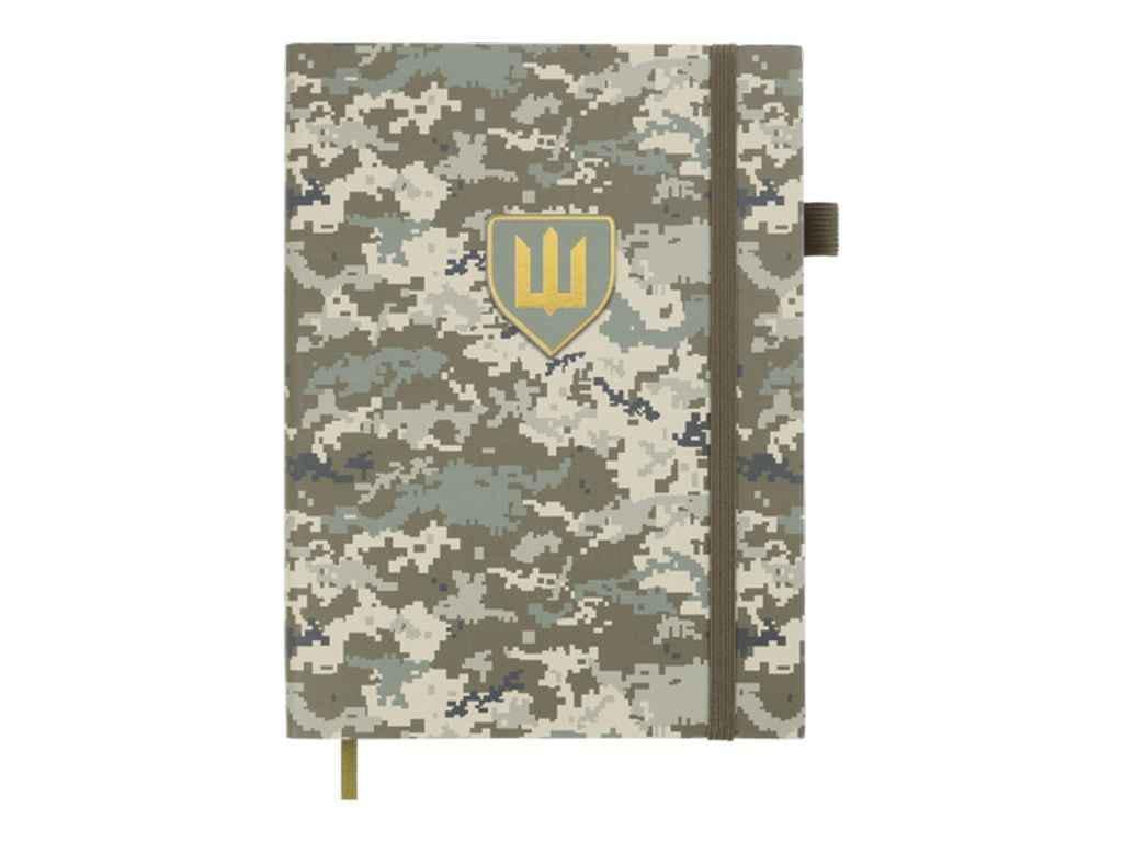 Блокнот Buromax А5 2025 MILITARY искусственная кожа Светло-зеленый (BM.2749-02)