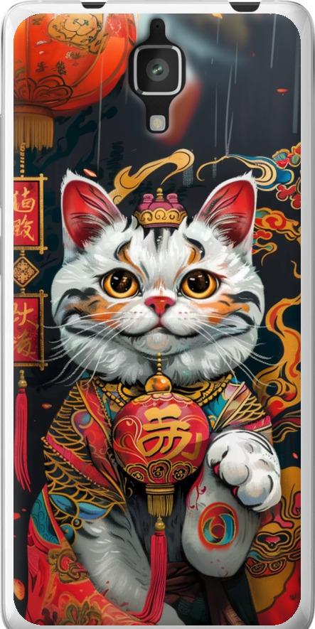 Чехол на Xiaomi Mi4 China Cat v2 (6135t-163-42517) Чехол на Xiaomi Mi4 China Cat v2 (6135t-163-42517)