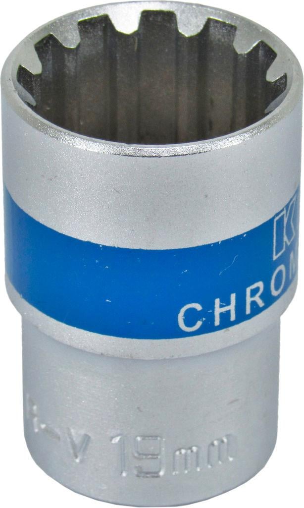 Головка торцева низька дванадцятигранна KING ROY Spline 1/2 19 мм (30164-19)