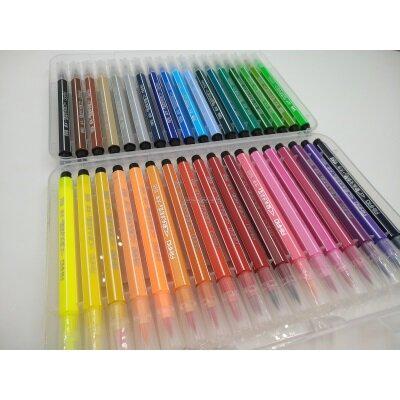 Фломастери 1555-36 пензлик у пластиковому пеналі 36 шт. (1317510) - фото 2 Фломастери 1555-36 пензлик у пластиковому пеналі 36 шт. (1317510) - фото 2