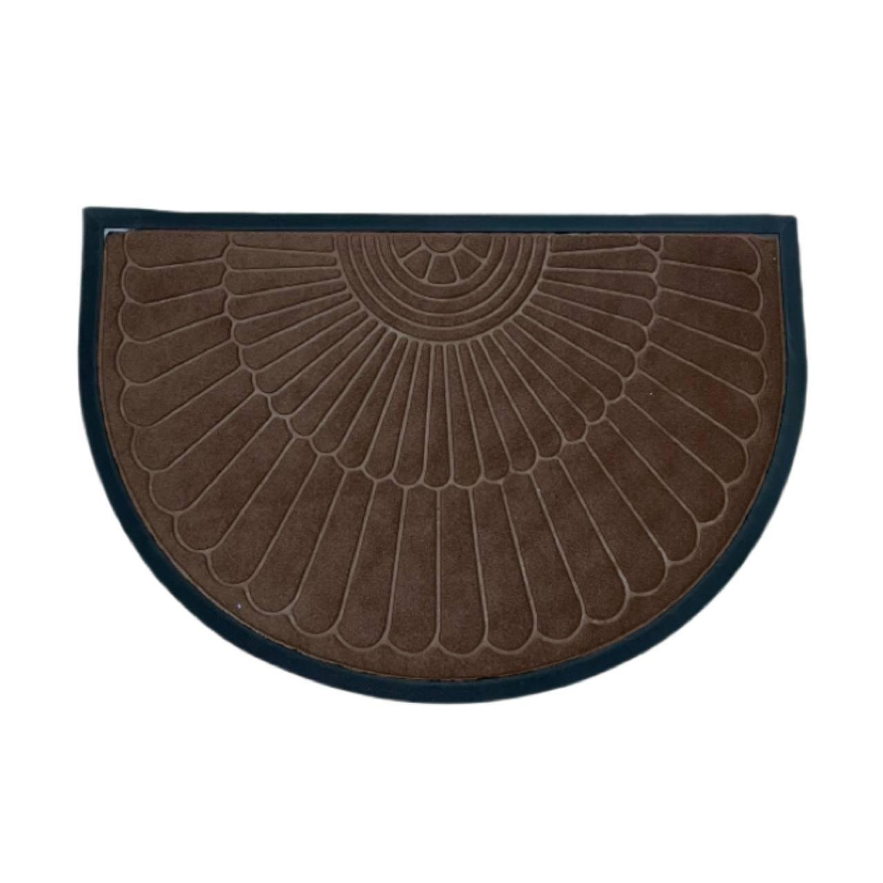 Грязезащитный коврик резиновый полугруг 60х90 см (1230360998)