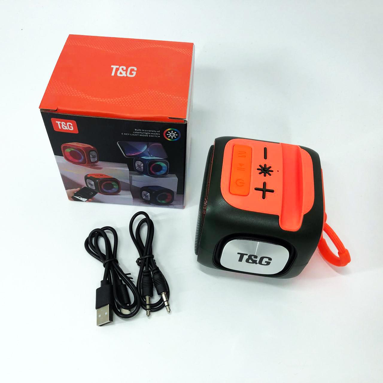 Колонка портативна з підсвічуванням RGB/акумуляторна TG359/7W Зелений - фото 13 Колонка портативна з підсвічуванням RGB/акумуляторна TG359/7W Зелений - фото 13