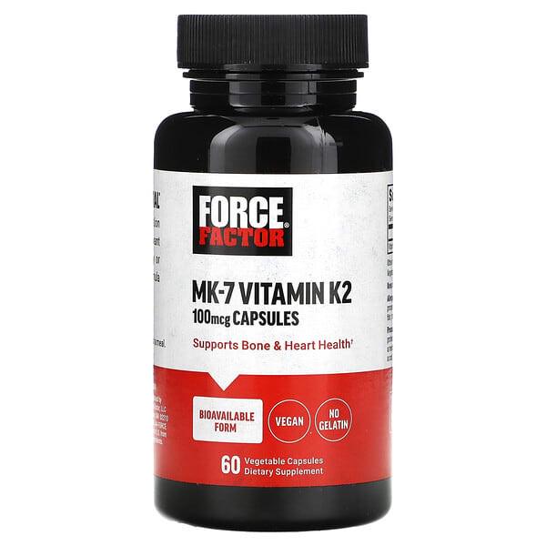 Вітаміни Force Factor MK-7 Vitamin K2 100 мкг 60 капс. (1588)