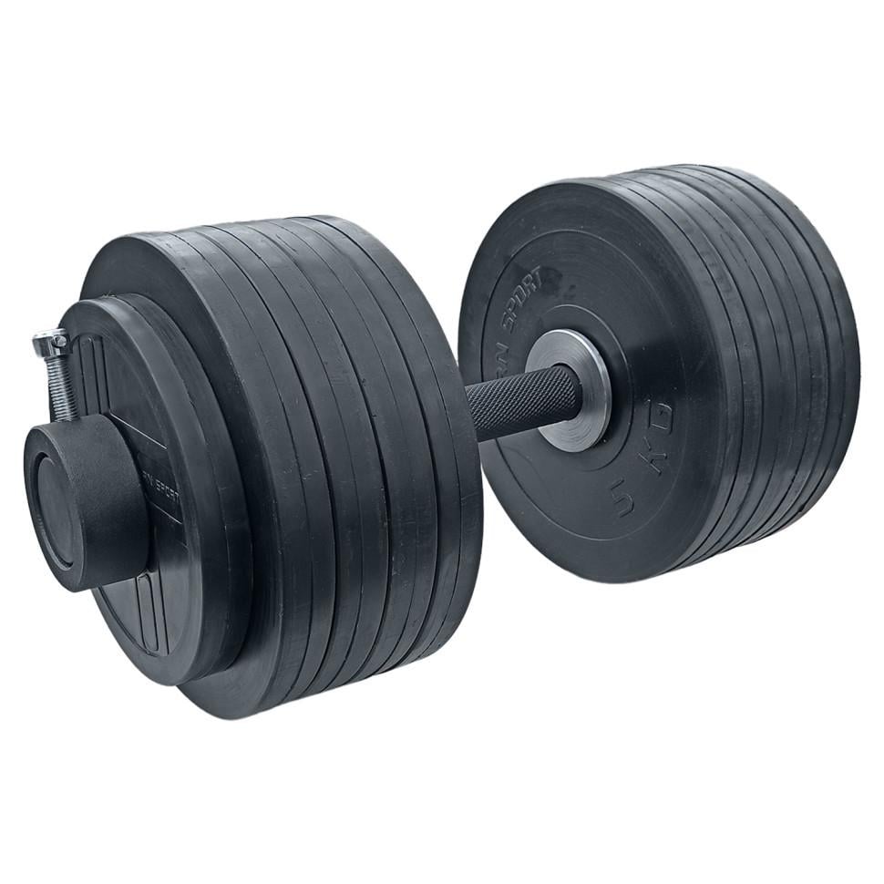 Гантель резиновая олимпийская RN-Sport на 51 кг (2522949991_rn_2) - фото 1