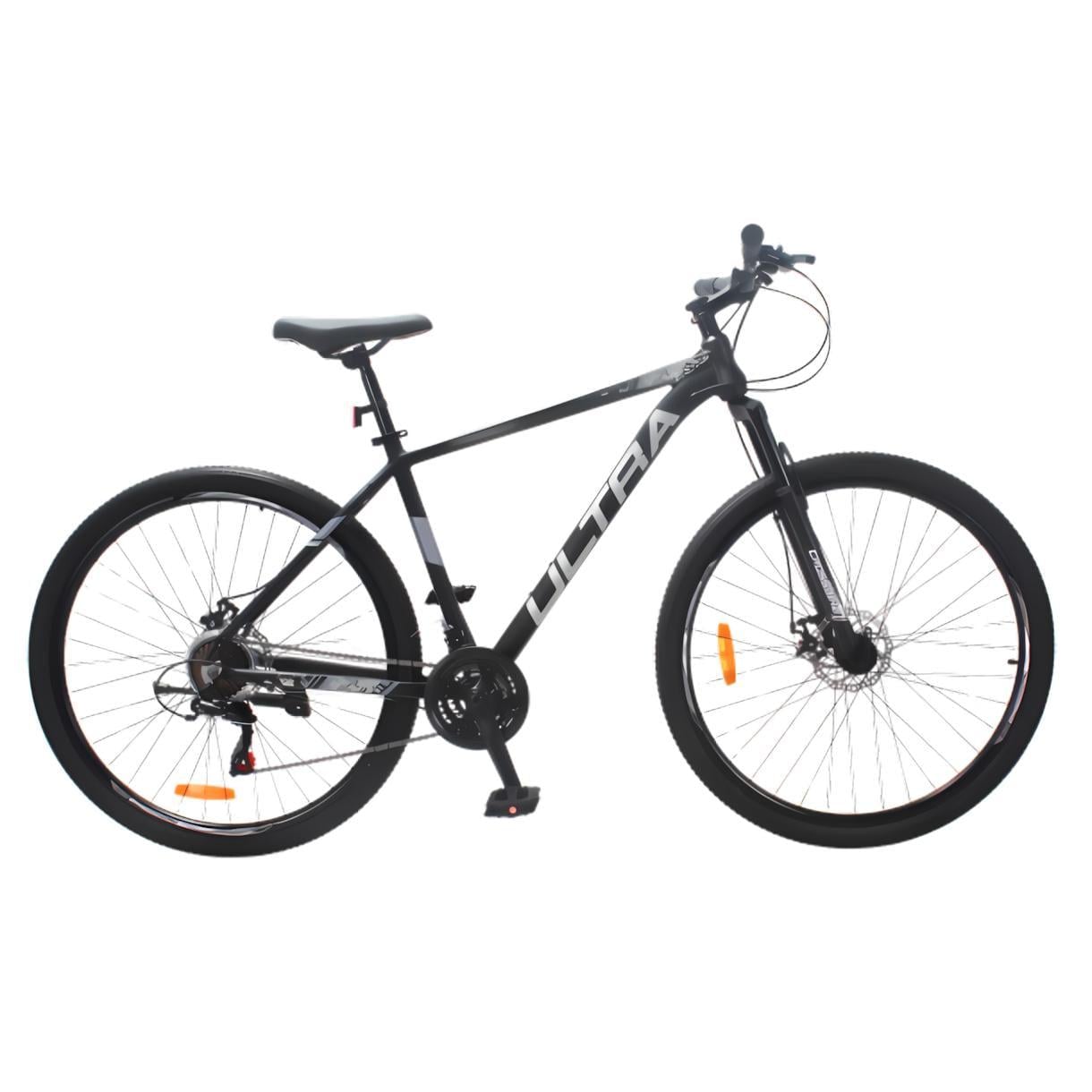Велосипед CrossBike ULTRA 29" 19" Чорний/Сріблястий (363)