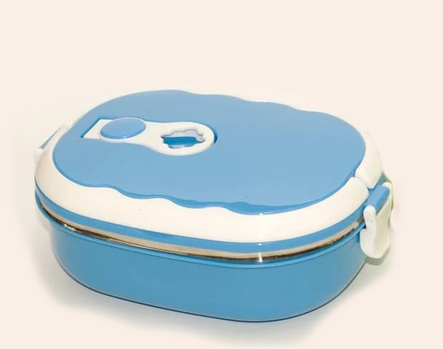 Ланч-бокс детский UKC T96-2 с крышкой нержавеющая сталь 900 мл