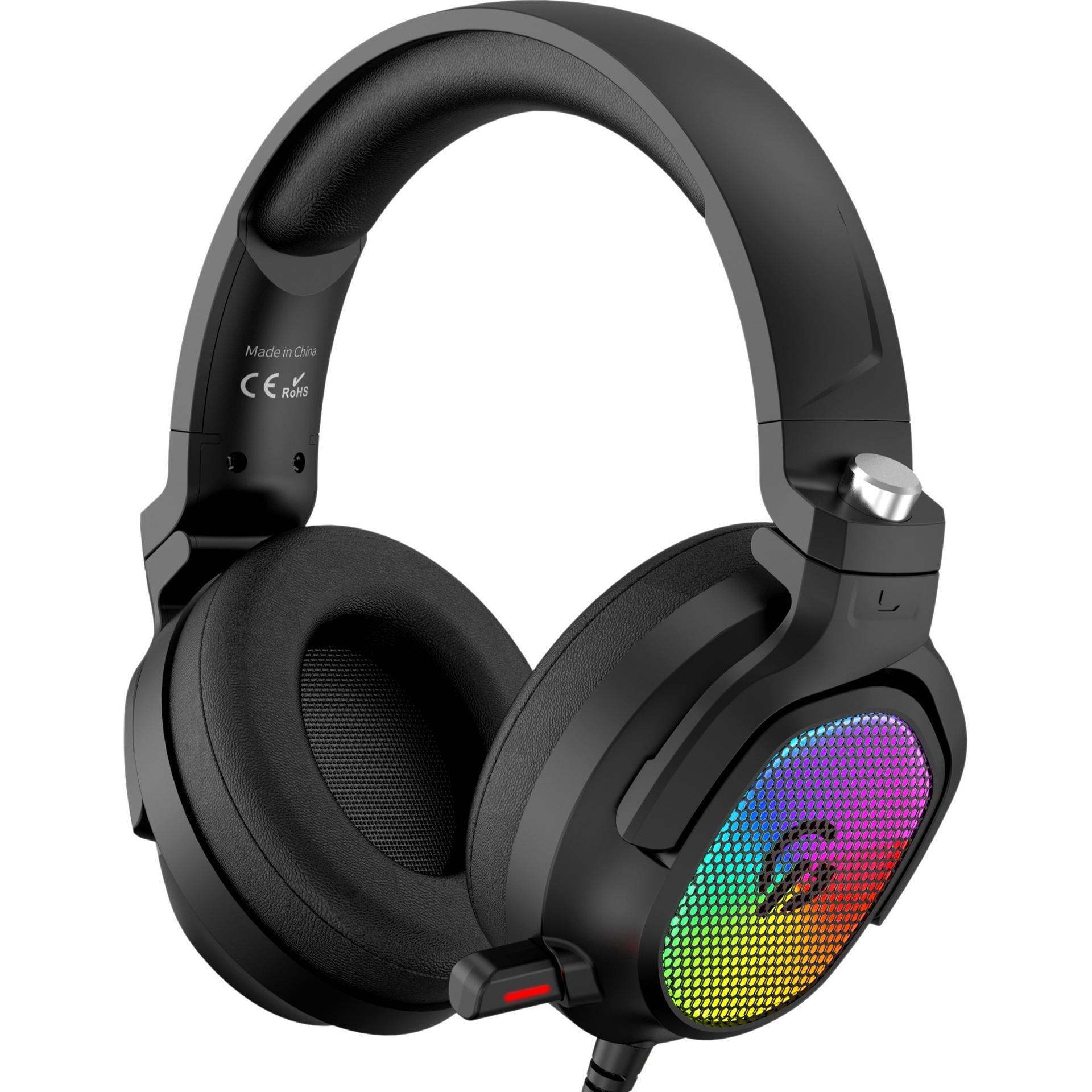 Гарнітура дротова GamePro HS1300 RGB USB-A 2.2 м Black (26074796)
