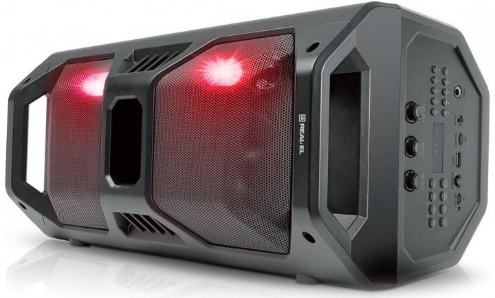 Система акустическая Real-El X-757 Black /TWS/Bluetooth/подсветка/караоке/FM 50 Вт - фото 5