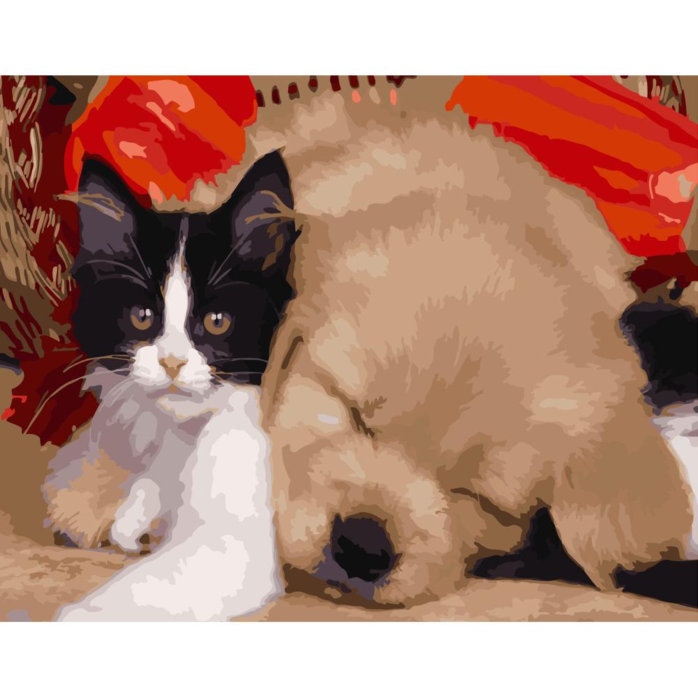 Картина по номерам Strateg Премиум Смешные малыши 40x50 см (GS411)