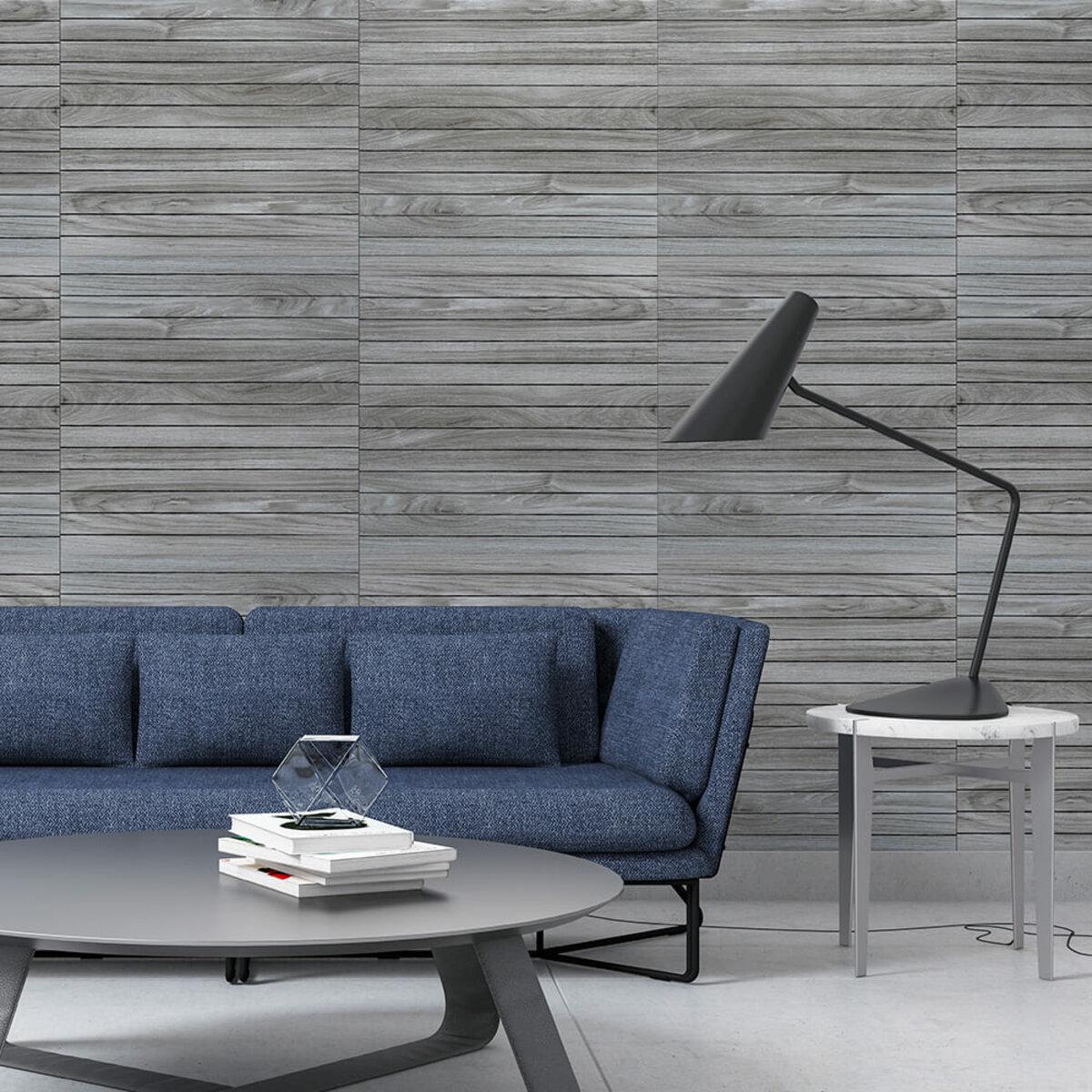 Покрытие виниловое самоклеющееся 3D-рейки 600х600х2,8 мм (SW-00003247)