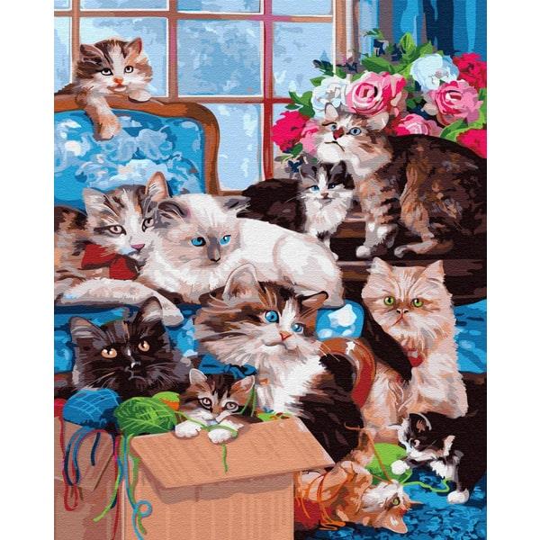 Картина по номерам Brushme GX33480 Кошкин дом 40х50 см (1377083189)