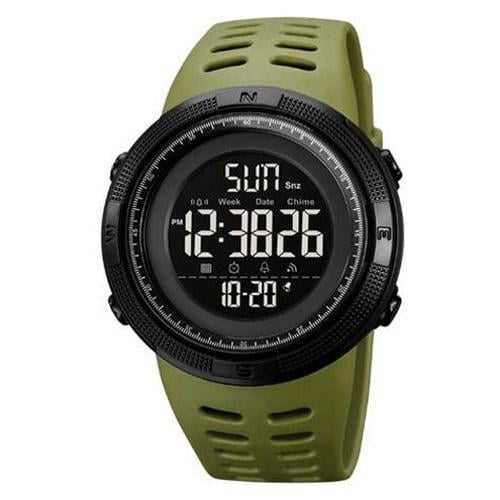 Наручные часы мужские Skmei 2070AG спортивный цифровой водостойкий 50 м Army Green (35019221)