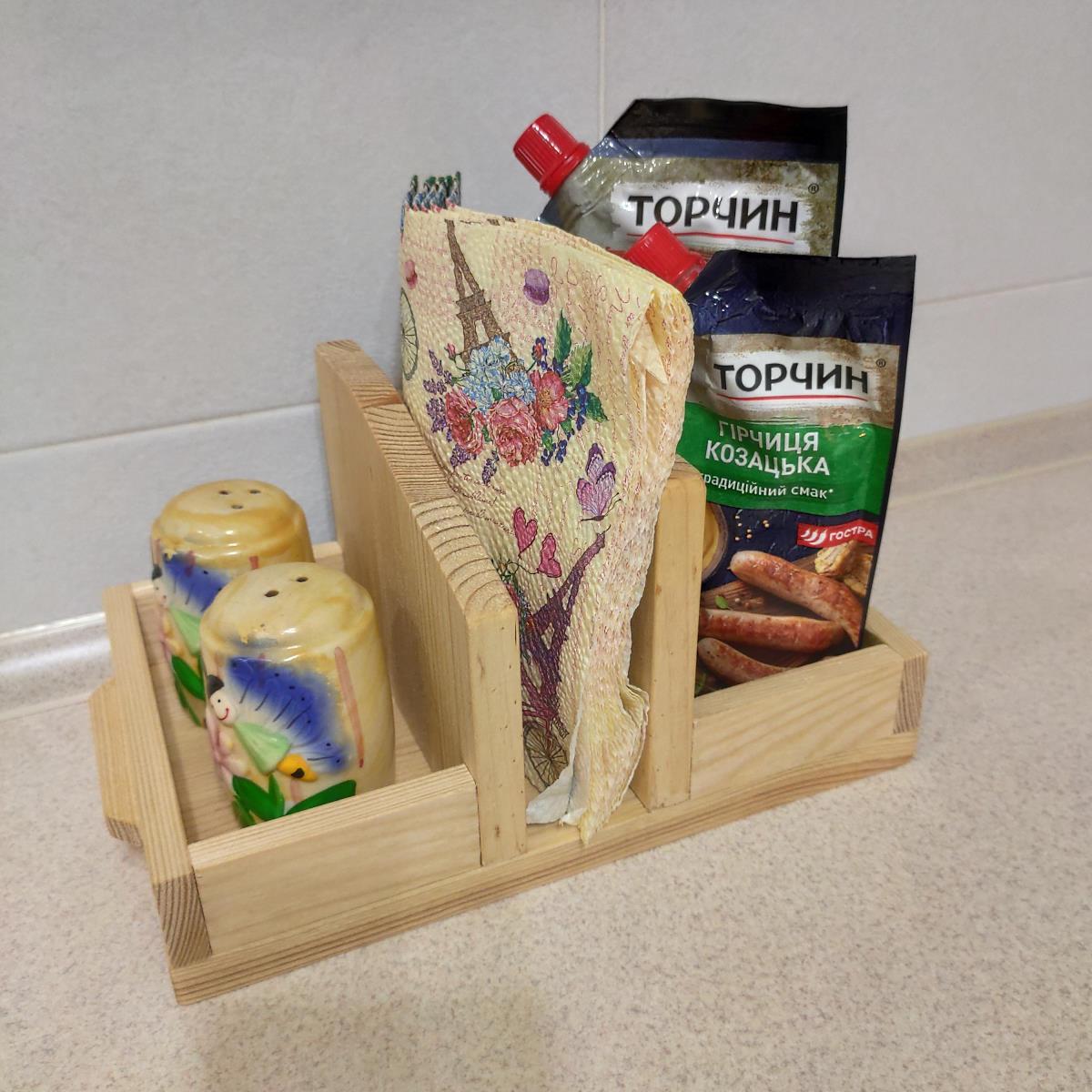 Салфетница из дерева/подставка под специи (2089236856) - фото 8